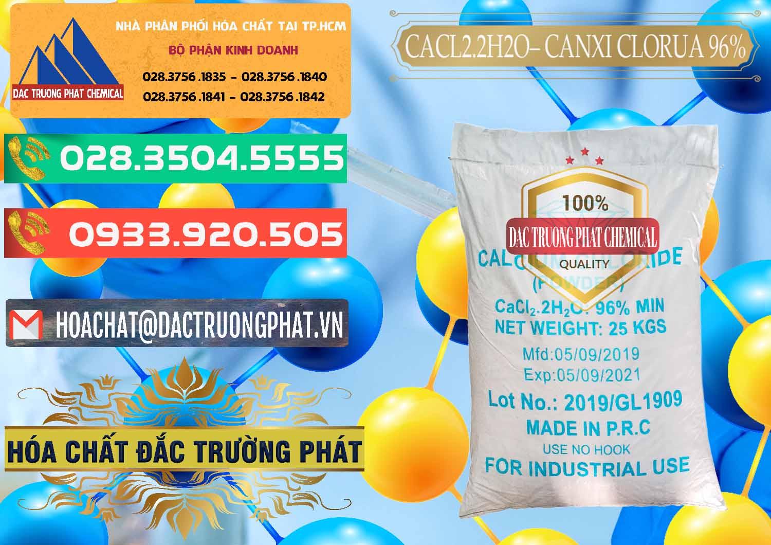 Chuyên cung cấp & bán CaCl2 – Canxi Clorua 96% Logo Kim Cương Trung Quốc China - 0040 - Đơn vị cung cấp ( bán ) hóa chất tại TP.HCM - congtyhoachat.com.vn