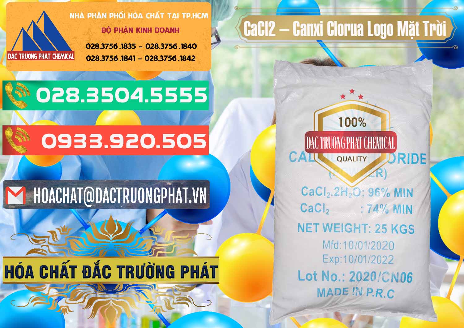 Công ty chuyên cung cấp - bán CaCl2 – Canxi Clorua 96% Logo Mặt Trời Trung Quốc China - 0041 - Cty phân phối ( cung cấp ) hóa chất tại TP.HCM - congtyhoachat.com.vn