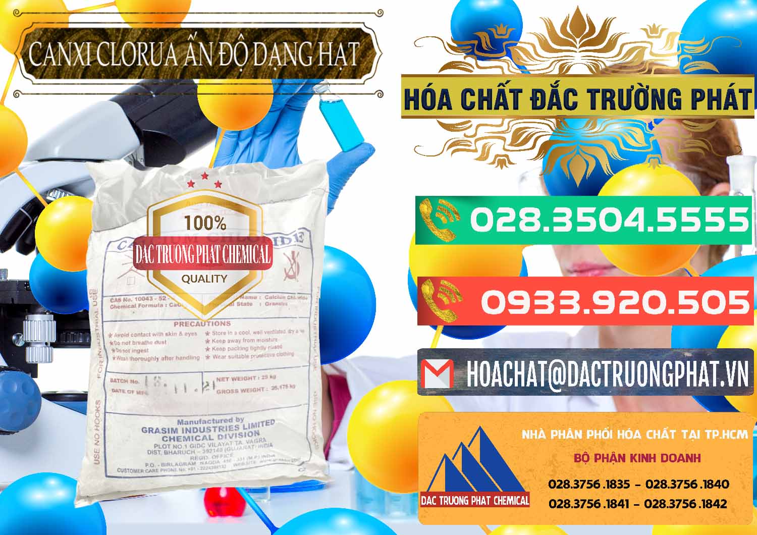 Công ty cung ứng ( bán ) CaCl2 – Canxi Clorua Dạng Hạt Aditya Birla Grasim Ấn Độ India - 0418 - Chuyên bán và phân phối hóa chất tại TP.HCM - congtyhoachat.com.vn