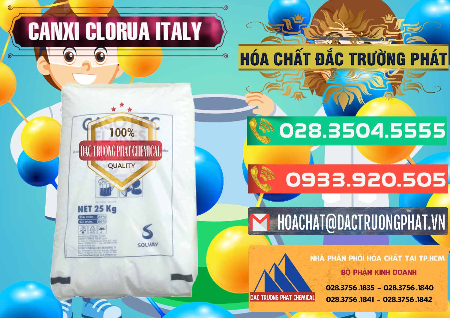 Nhà phân phối & bán CaCl2 – Canxi Clorua Food Grade Ý Italy - 0435 - Cty kinh doanh & cung cấp hóa chất tại TP.HCM - congtyhoachat.com.vn