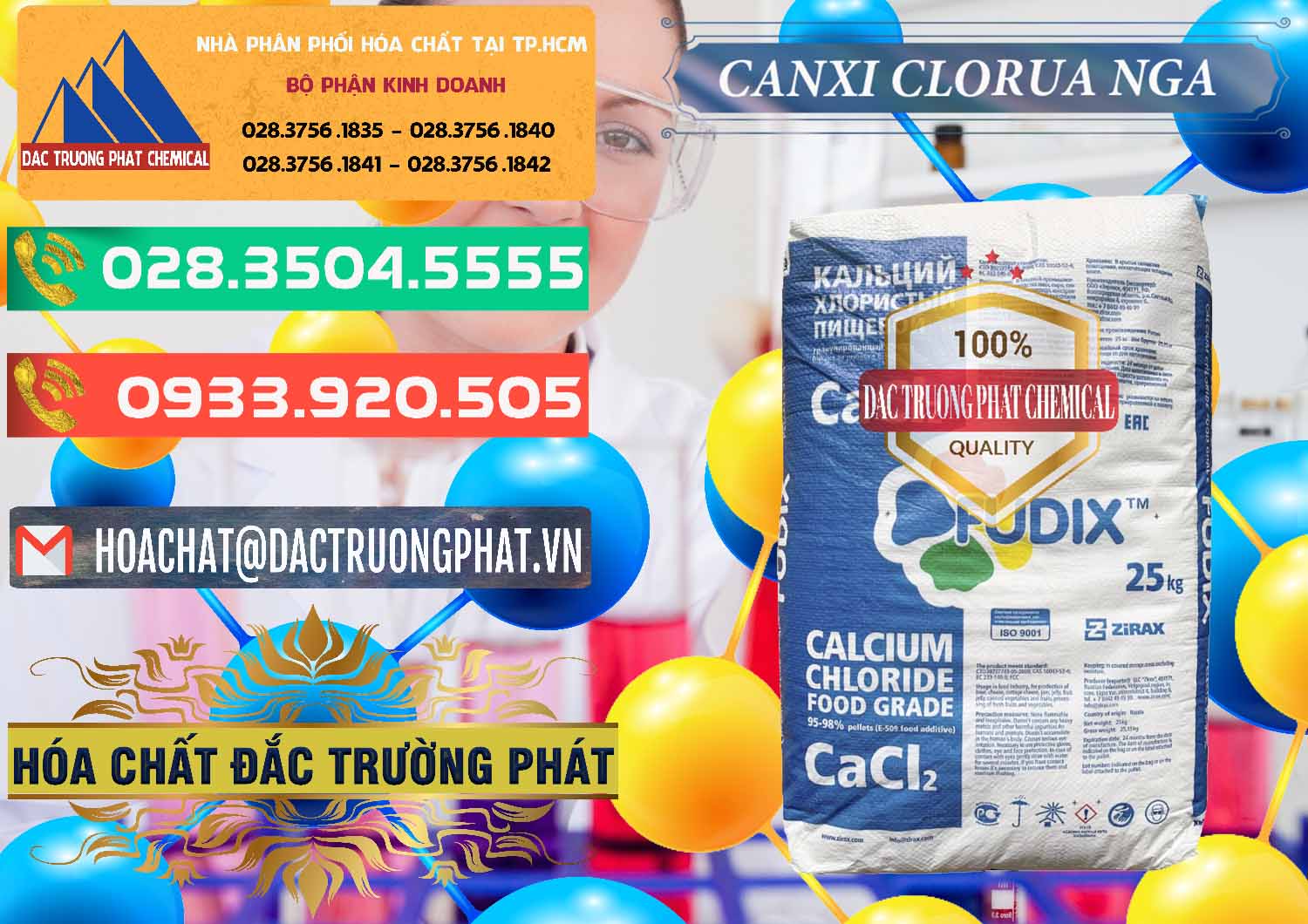 Nơi nhập khẩu và bán CaCl2 – Canxi Clorua Nga Russia - 0430 - Nơi chuyên phân phối - cung ứng hóa chất tại TP.HCM - congtyhoachat.com.vn