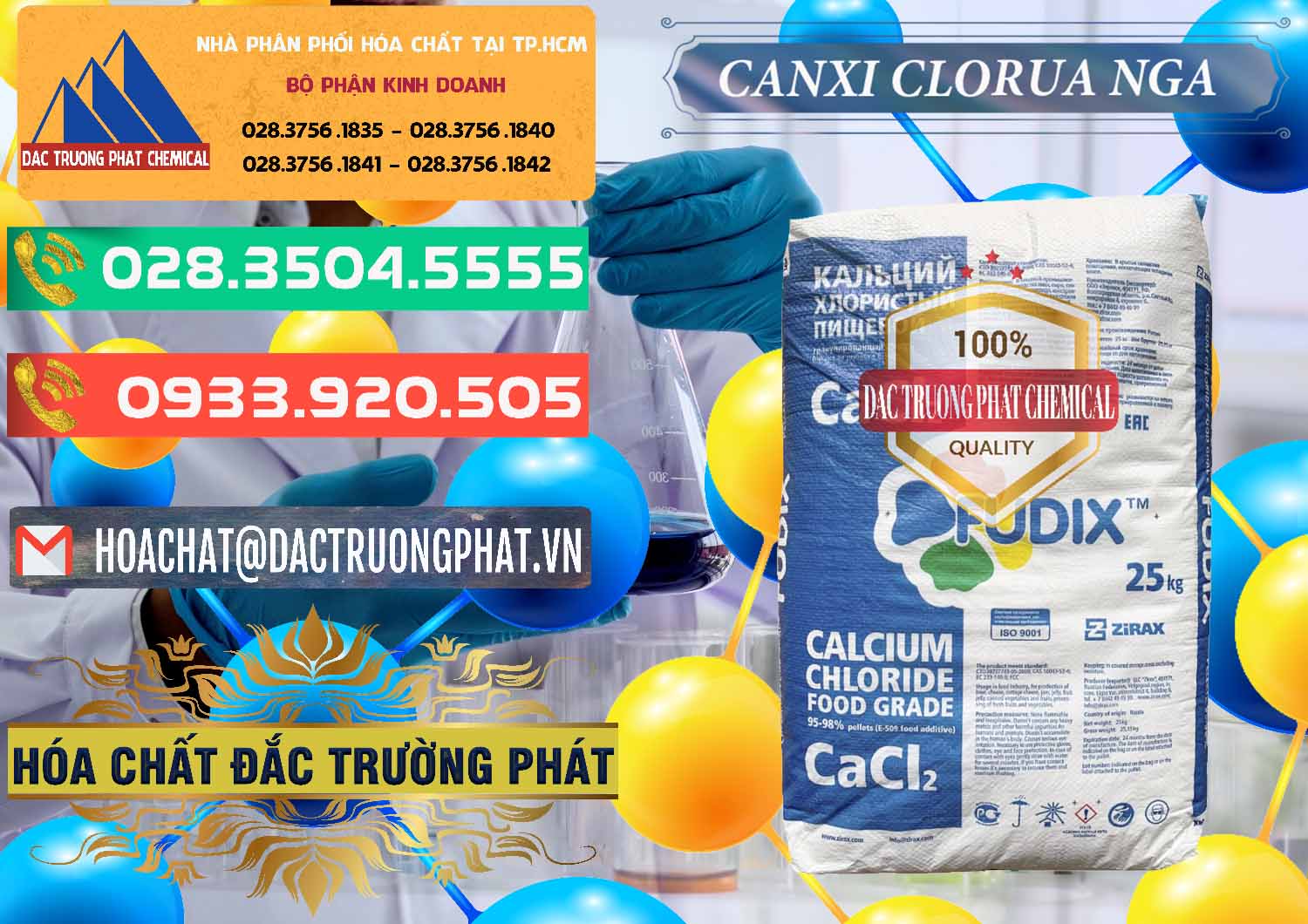 Cty cung cấp & bán CaCl2 – Canxi Clorua Nga Russia - 0430 - Chuyên cung cấp & kinh doanh hóa chất tại TP.HCM - congtyhoachat.com.vn