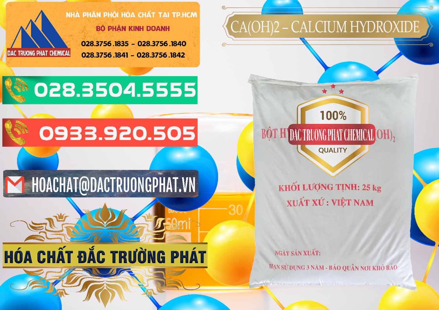 Đơn vị chuyên cung ứng và phân phối Ca(OH)2 - Calcium Hydroxide Việt Nam - 0186 - Đơn vị bán - cung cấp hóa chất tại TP.HCM - congtyhoachat.com.vn