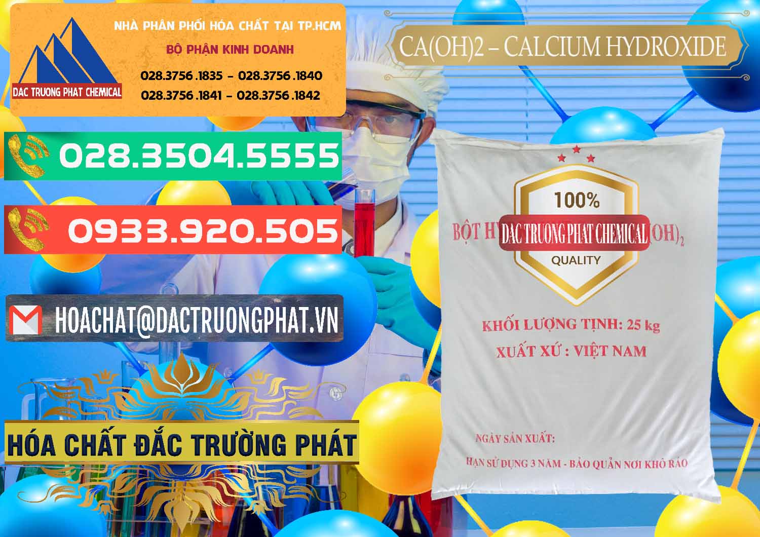 Cty chuyên phân phối _ kinh doanh Ca(OH)2 - Calcium Hydroxide Việt Nam - 0186 - Công ty chuyên bán ( cung cấp ) hóa chất tại TP.HCM - congtyhoachat.com.vn