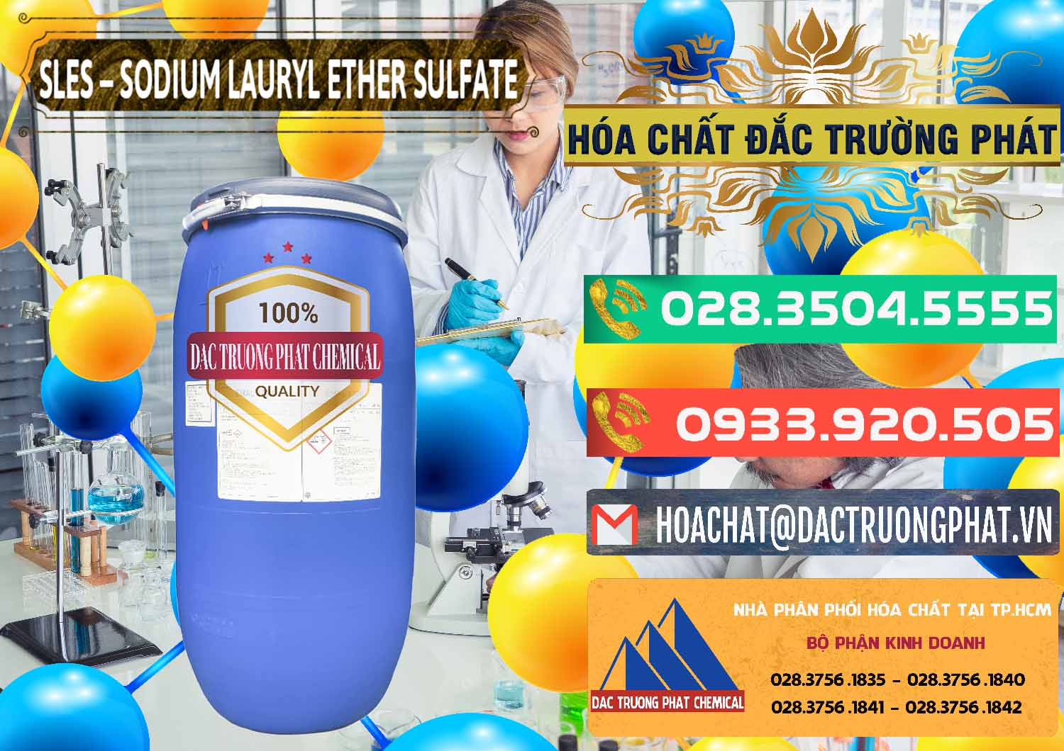 Kinh doanh ( bán ) Chất Tạo Bọt Sles - Sodium Lauryl Ether Sulphate Kao Indonesia - 0046 - Cty chuyên kinh doanh _ phân phối hóa chất tại TP.HCM - congtyhoachat.com.vn