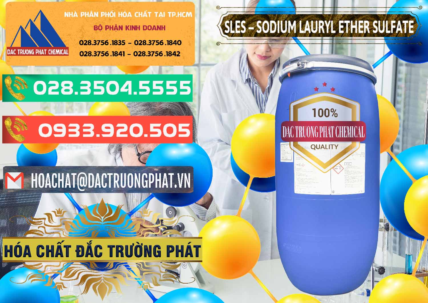 Nhà nhập khẩu và bán Chất Tạo Bọt Sles - Sodium Lauryl Ether Sulphate Kao Indonesia - 0046 - Công ty cung cấp - nhập khẩu hóa chất tại TP.HCM - congtyhoachat.com.vn
