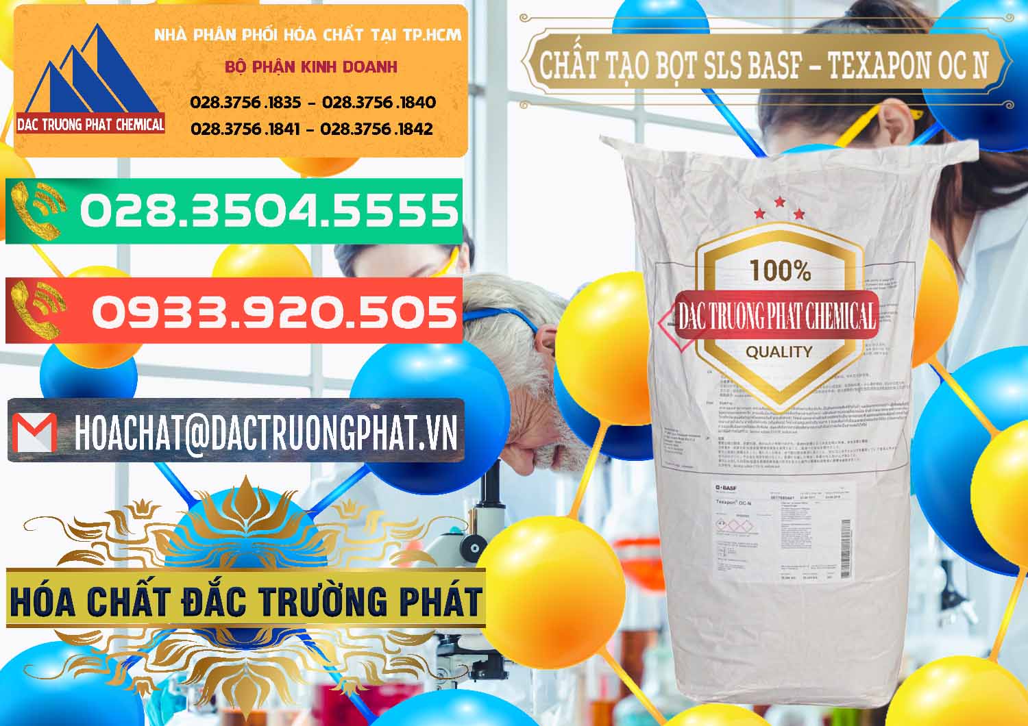 Nơi phân phối - bán Chất Tạo Bọt SLS - Sodium Lauryl Sulfate BASF Texapon OC N - 0049 - Cty phân phối & bán hóa chất tại TP.HCM - congtyhoachat.com.vn