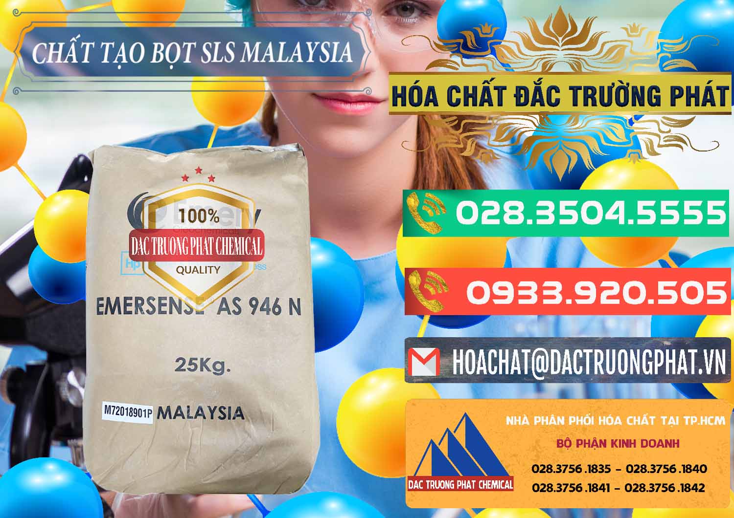 Công ty chuyên phân phối ( bán ) Chất Tạo Bọt SLS Emery - Emersense AS 946N Mã Lai Malaysia - 0423 - Đơn vị cung cấp ( nhập khẩu ) hóa chất tại TP.HCM - congtyhoachat.com.vn