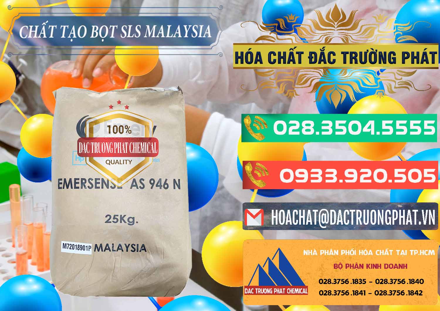 Nơi bán Chất Tạo Bọt SLS Emery - Emersense AS 946N Mã Lai Malaysia - 0423 - Đơn vị phân phối _ bán hóa chất tại TP.HCM - congtyhoachat.com.vn