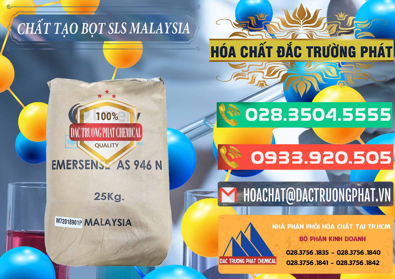 Nơi kinh doanh - bán Chất Tạo Bọt SLS Emery - Emersense AS 946N Mã Lai Malaysia - 0423 - Công ty nhập khẩu - cung cấp hóa chất tại TP.HCM - congtyhoachat.com.vn