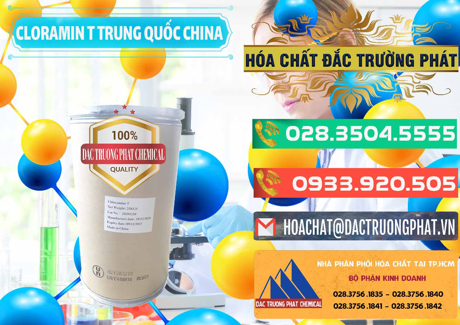 Công ty chuyên kinh doanh _ bán Cloramin T Khử Trùng, Diệt Khuẩn Trung Quốc China - 0301 - Chuyên kinh doanh ( phân phối ) hóa chất tại TP.HCM - congtyhoachat.com.vn