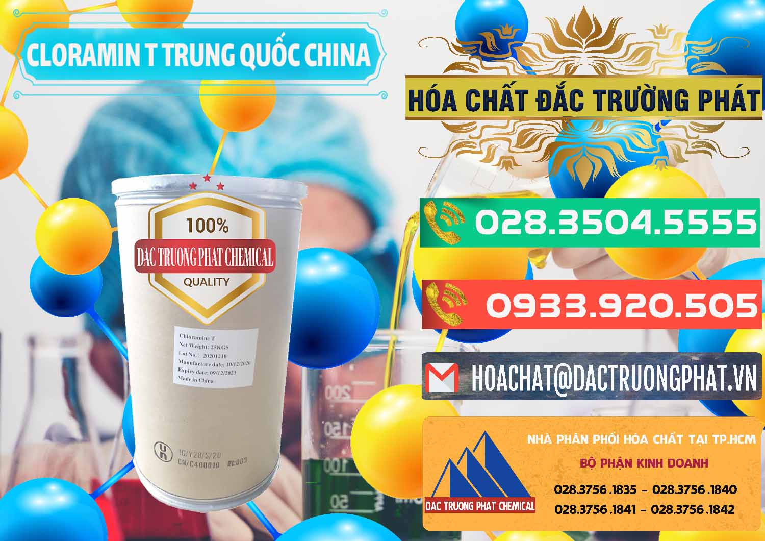 Công ty chuyên phân phối - bán Cloramin T Khử Trùng, Diệt Khuẩn Trung Quốc China - 0301 - Công ty nhập khẩu _ phân phối hóa chất tại TP.HCM - congtyhoachat.com.vn