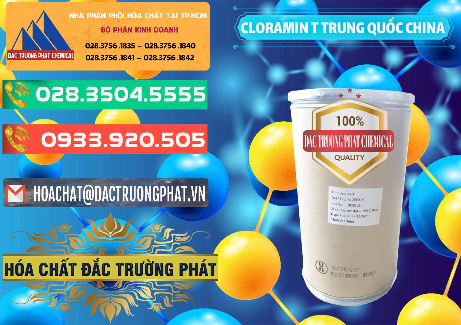 Cty chuyên bán ( cung cấp ) Cloramin T Khử Trùng, Diệt Khuẩn Trung Quốc China - 0301 - Nơi bán ( cung cấp ) hóa chất tại TP.HCM - congtyhoachat.com.vn