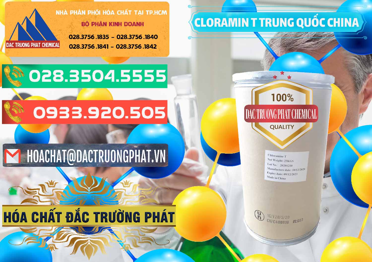 Phân phối & bán Cloramin T Khử Trùng, Diệt Khuẩn Trung Quốc China - 0301 - Cung cấp ( phân phối ) hóa chất tại TP.HCM - congtyhoachat.com.vn