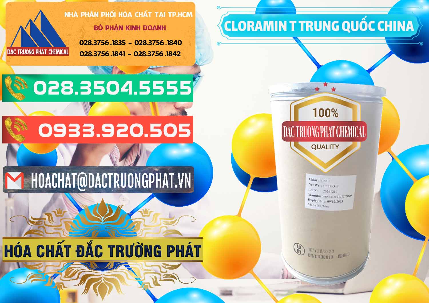 Kinh doanh & bán Cloramin T Khử Trùng, Diệt Khuẩn Trung Quốc China - 0301 - Nhà phân phối ( cung cấp ) hóa chất tại TP.HCM - congtyhoachat.com.vn