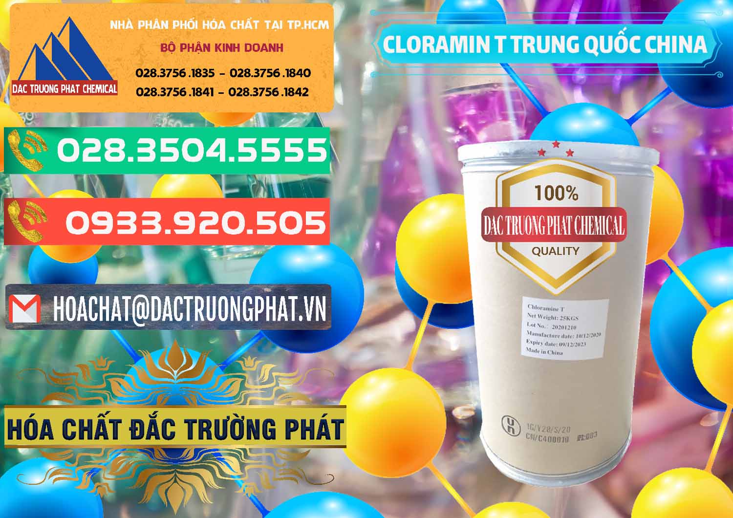 Cty chuyên bán _ cung ứng Cloramin T Khử Trùng, Diệt Khuẩn Trung Quốc China - 0301 - Cty cung cấp - kinh doanh hóa chất tại TP.HCM - congtyhoachat.com.vn
