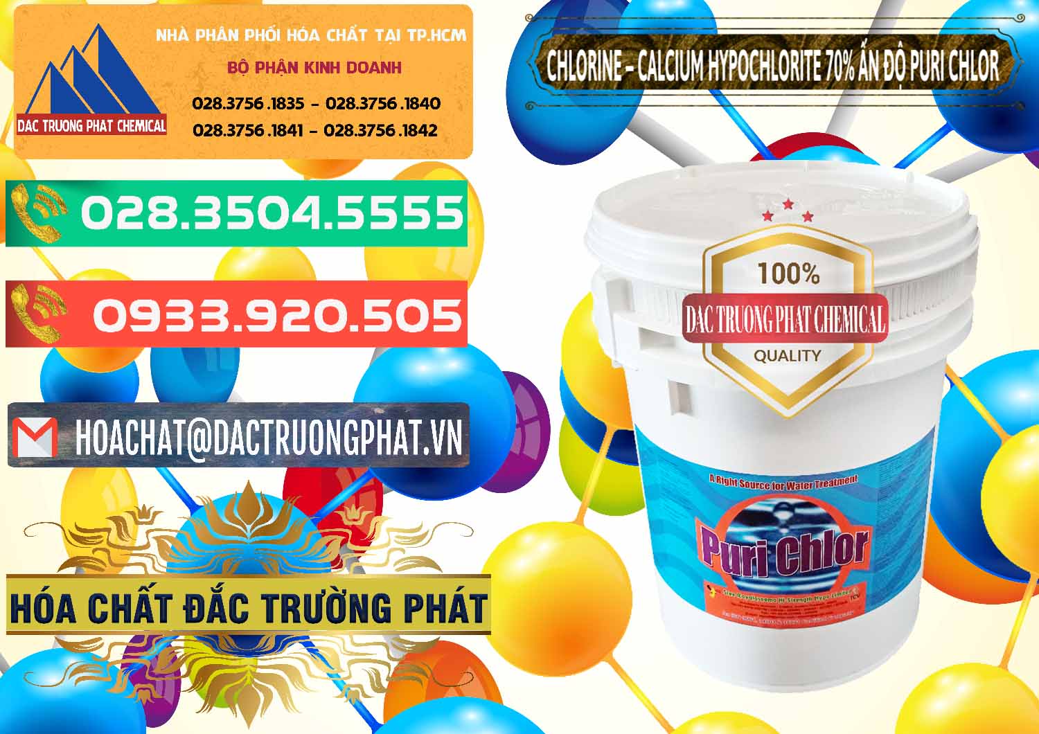 Chuyên bán _ cung cấp Chlorine – Clorin 70% Puri Chlo Ấn Độ India - 0123 - Đơn vị chuyên kinh doanh ( cung cấp ) hóa chất tại TP.HCM - congtyhoachat.com.vn
