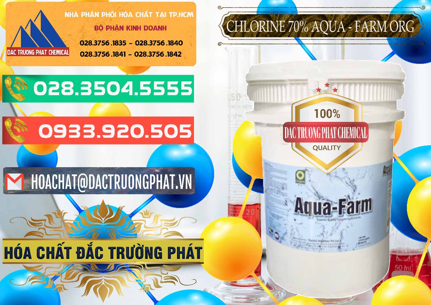 Công ty chuyên cung cấp _ bán Chlorine – Clorin 70% Aqua - Farm ORG Organic Ấn Độ India - 0246 - Công ty phân phối - bán hóa chất tại TP.HCM - congtyhoachat.com.vn