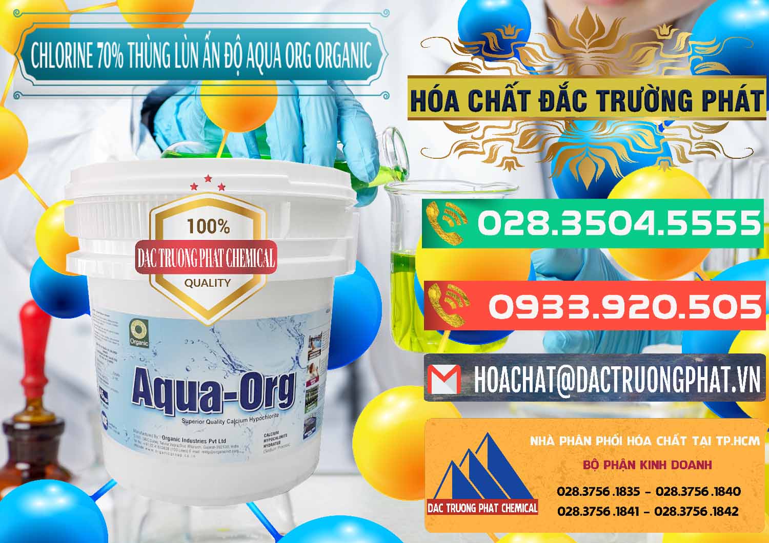 Công ty kinh doanh & bán Chlorine – Clorin 70% Thùng Lùn Ấn Độ Aqua ORG Organic India - 0212 - Cty chuyên phân phối & nhập khẩu hóa chất tại TP.HCM - congtyhoachat.com.vn