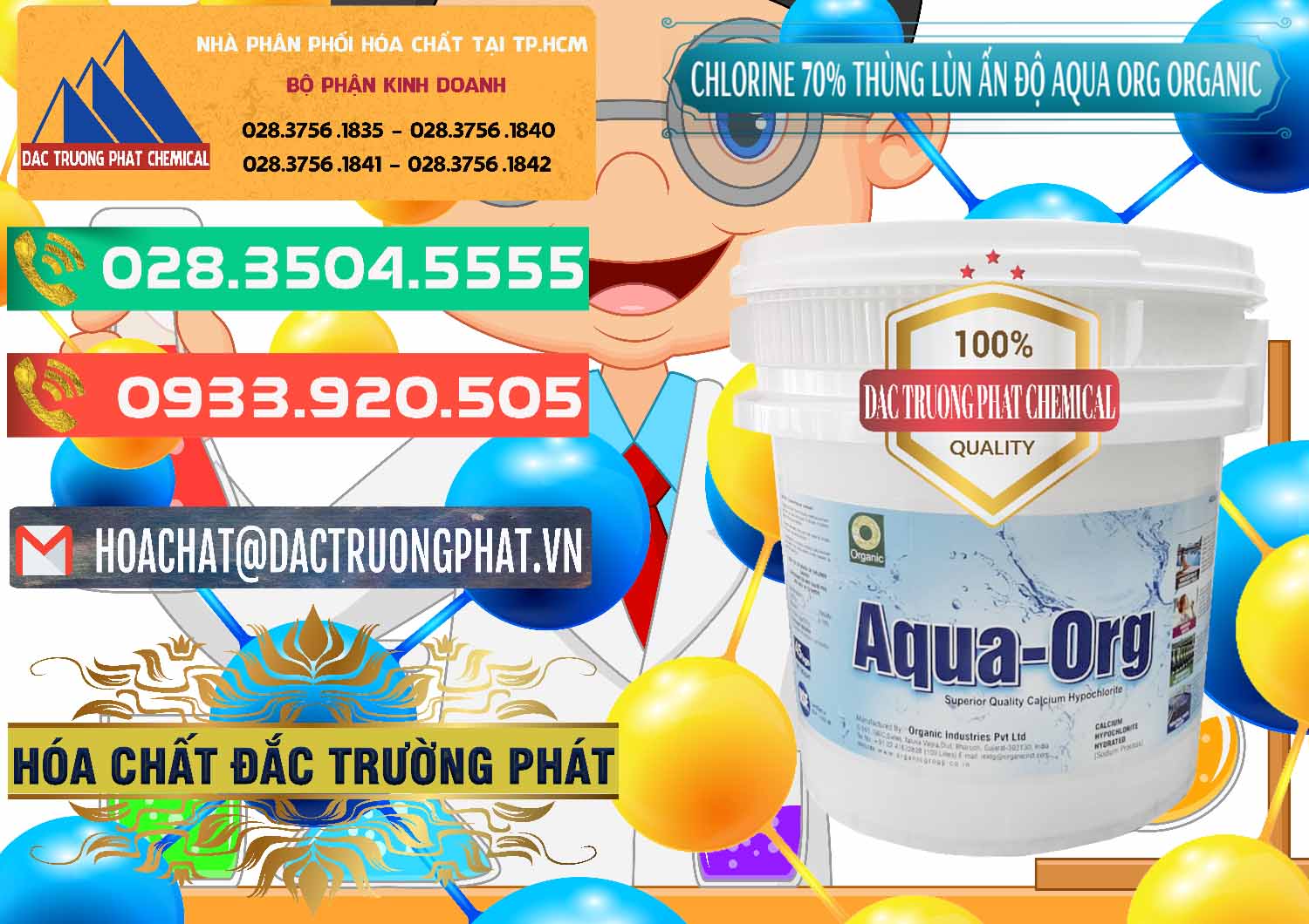 Đơn vị cung cấp - bán Chlorine – Clorin 70% Thùng Lùn Ấn Độ Aqua ORG Organic India - 0212 - Công ty bán ( phân phối ) hóa chất tại TP.HCM - congtyhoachat.com.vn