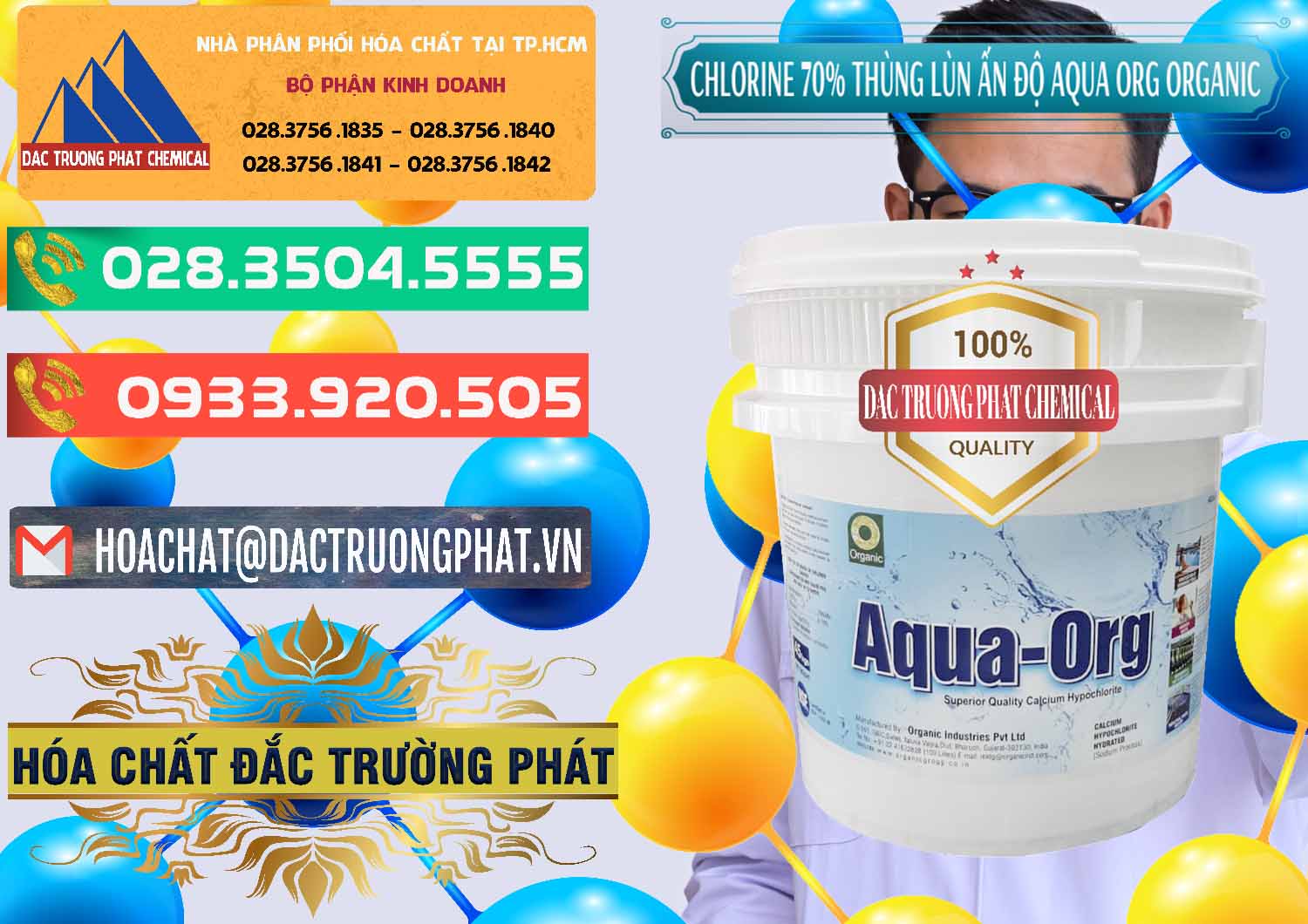 Kinh doanh - bán Chlorine – Clorin 70% Thùng Lùn Ấn Độ Aqua ORG Organic India - 0212 - Công ty cung cấp và nhập khẩu hóa chất tại TP.HCM - congtyhoachat.com.vn