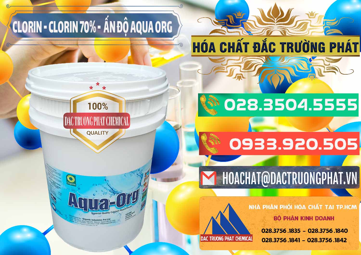 Chuyên kinh doanh ( bán ) Chlorine – Clorin Ấn Độ Aqua ORG Organic India - 0051 - Nơi chuyên kinh doanh và cung cấp hóa chất tại TP.HCM - congtyhoachat.com.vn