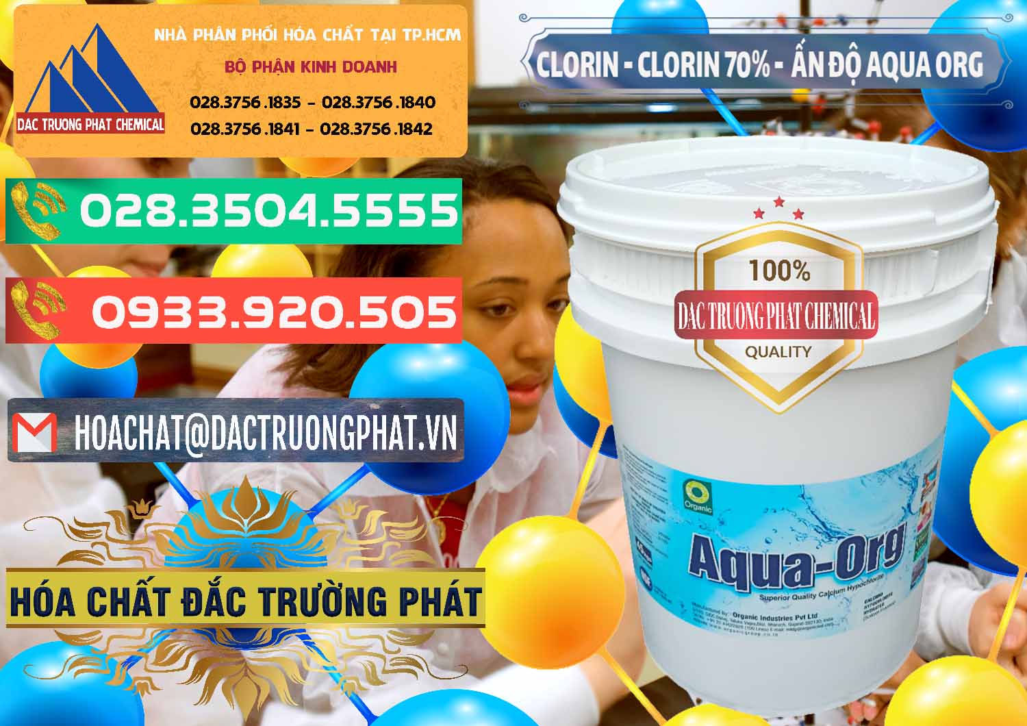 Đơn vị kinh doanh _ bán Chlorine – Clorin Ấn Độ Aqua ORG Organic India - 0051 - Bán ( phân phối ) hóa chất tại TP.HCM - congtyhoachat.com.vn