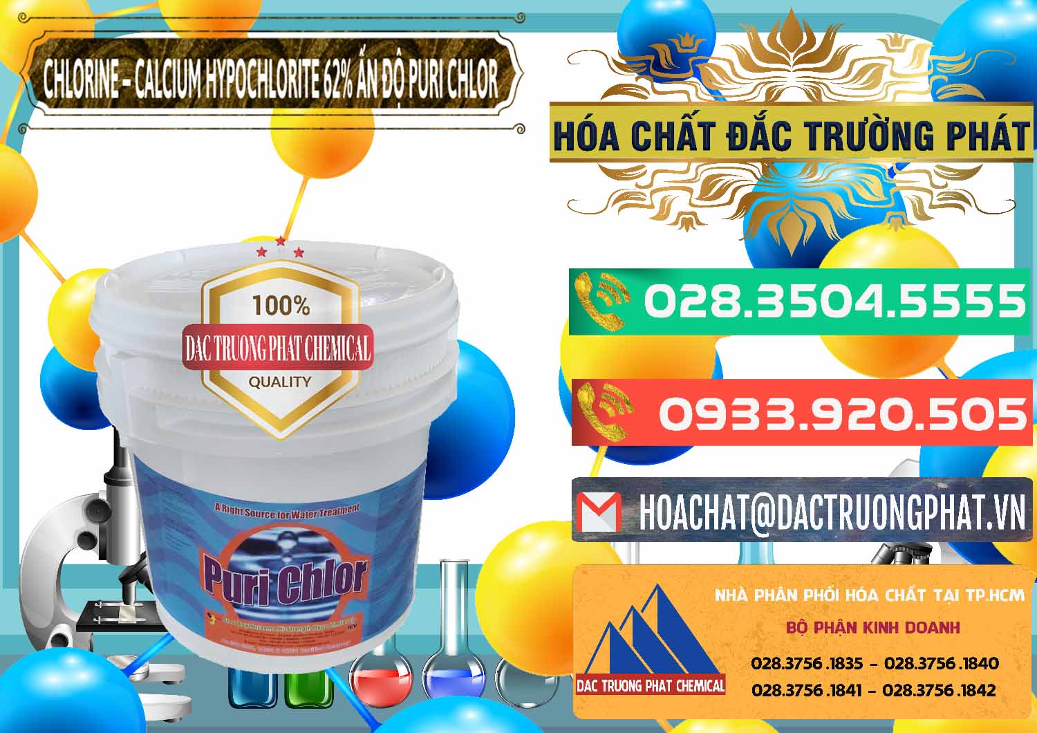 Nơi cung cấp ( bán ) Chlorine – Clorin 62% Puri Chlo Ấn Độ India - 0052 - Cung cấp và bán hóa chất tại TP.HCM - congtyhoachat.com.vn