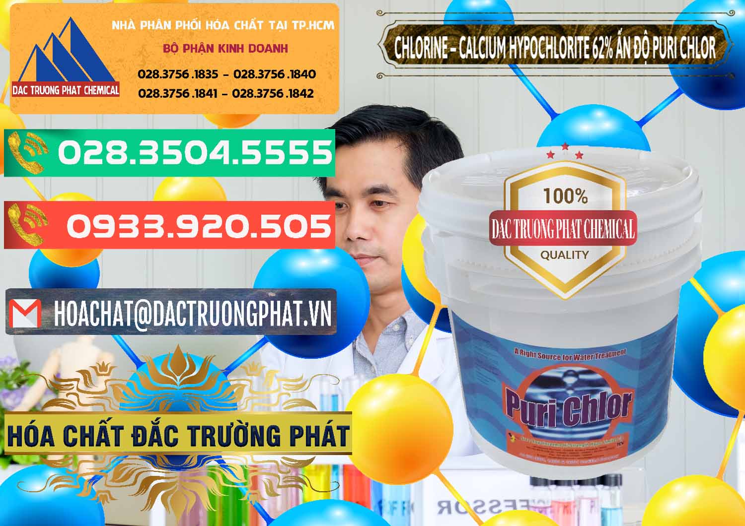 Cty chuyên cung ứng - bán Chlorine – Clorin 62% Puri Chlo Ấn Độ India - 0052 - Nhà phân phối _ cung cấp hóa chất tại TP.HCM - congtyhoachat.com.vn