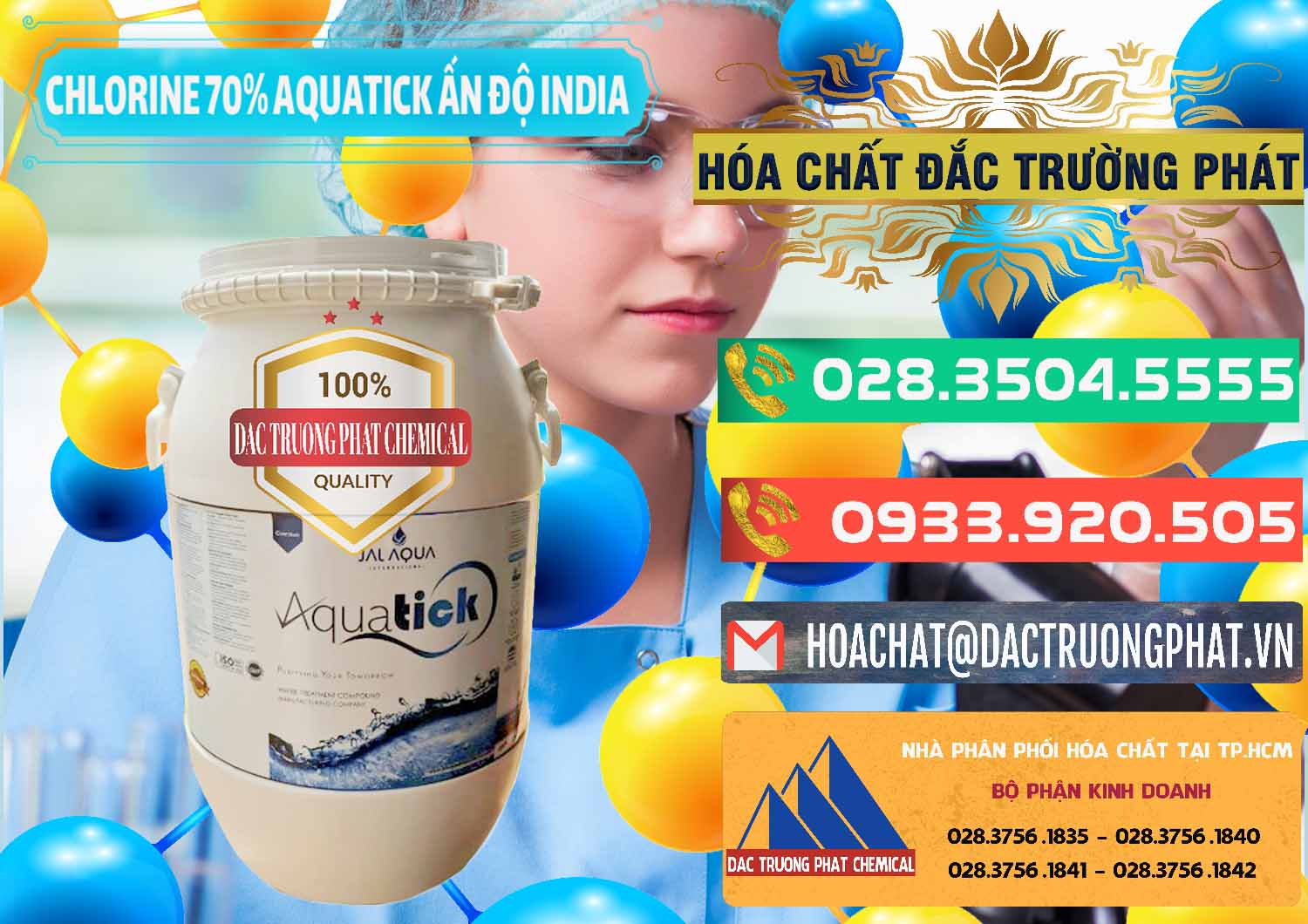 Công ty kinh doanh và bán Chlorine – Clorin 70% Aquatick Jal Aqua Ấn Độ India - 0215 - Đơn vị chuyên cung cấp _ bán hóa chất tại TP.HCM - congtyhoachat.com.vn