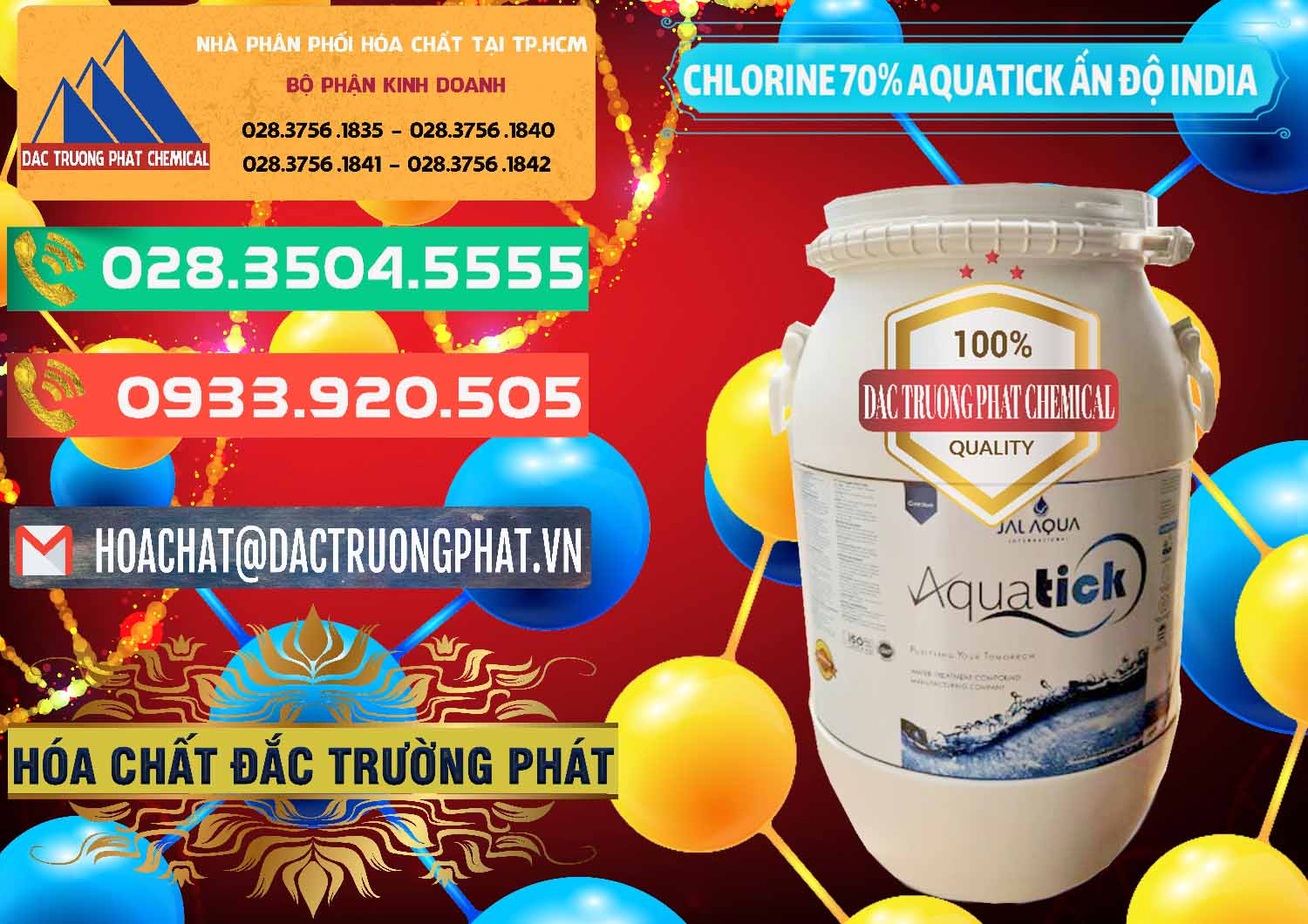 Nơi cung cấp - bán Chlorine – Clorin 70% Aquatick Jal Aqua Ấn Độ India - 0215 - Nhà cung cấp và kinh doanh hóa chất tại TP.HCM - congtyhoachat.com.vn