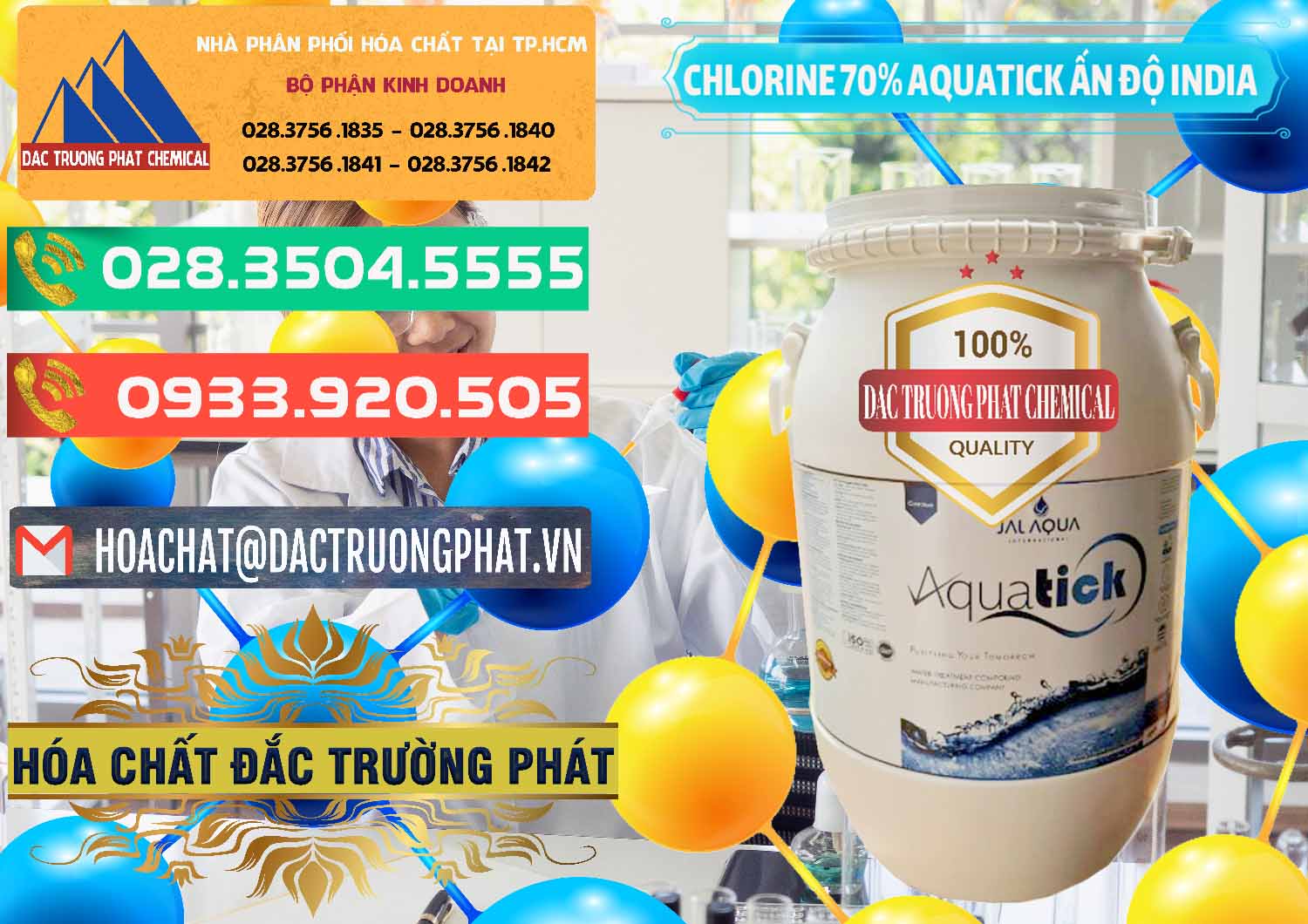Cty chuyên bán & cung ứng Chlorine – Clorin 70% Aquatick Jal Aqua Ấn Độ India - 0215 - Cty chuyên bán và cung cấp hóa chất tại TP.HCM - congtyhoachat.com.vn
