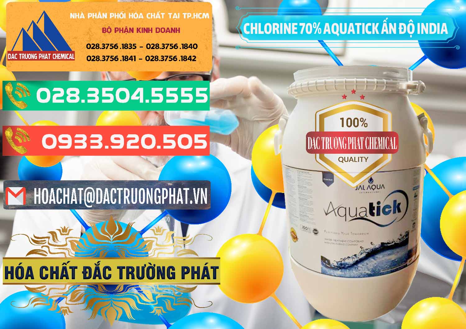 Bán Chlorine – Clorin 70% Aquatick Jal Aqua Ấn Độ India - 0215 - Cty phân phối & nhập khẩu hóa chất tại TP.HCM - congtyhoachat.com.vn