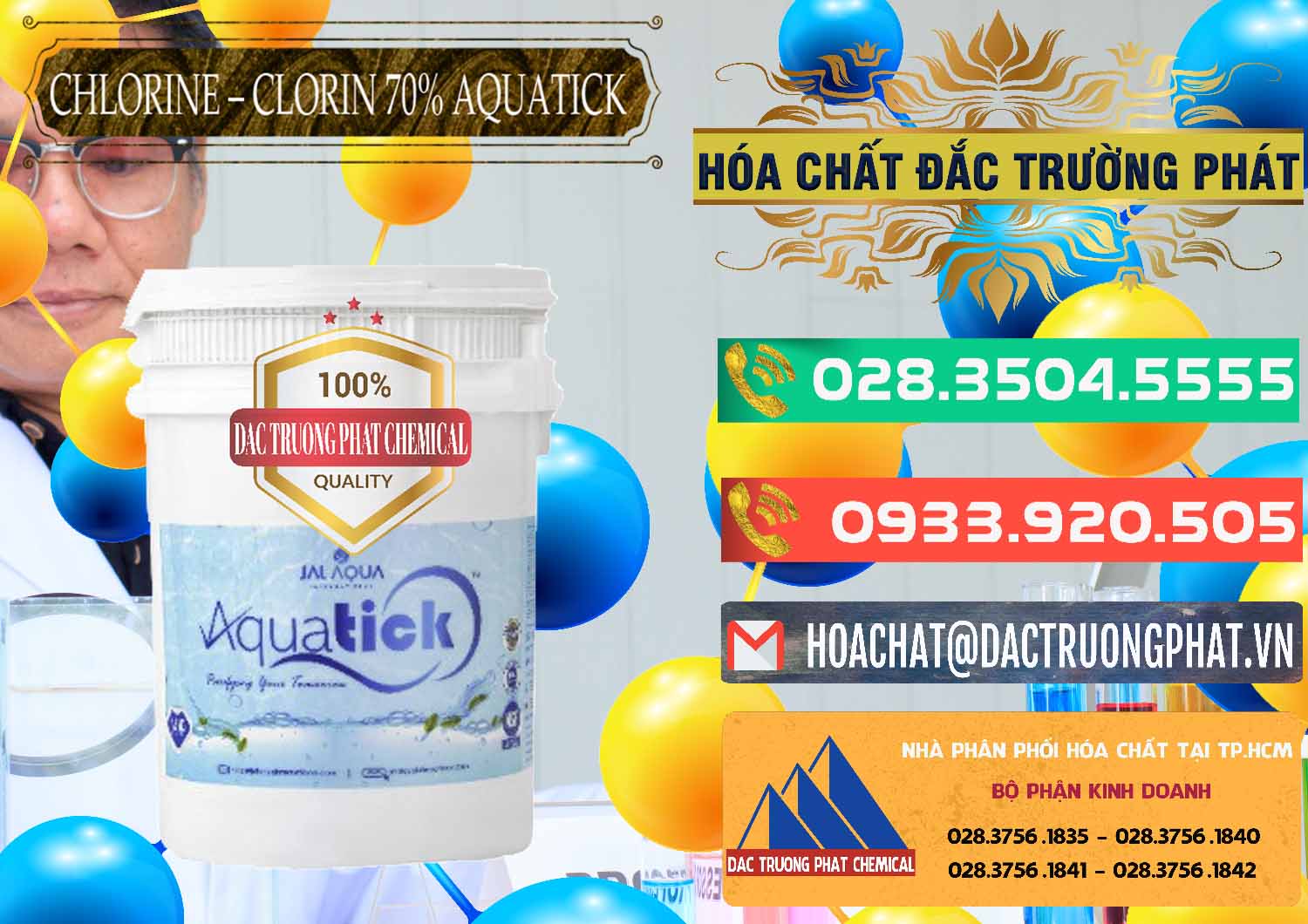 Bán ( cung cấp ) Chlorine – Clorin 70% Aquatick Thùng Cao Jal Aqua Ấn Độ India - 0237 - Cty chuyên phân phối ( cung ứng ) hóa chất tại TP.HCM - congtyhoachat.com.vn