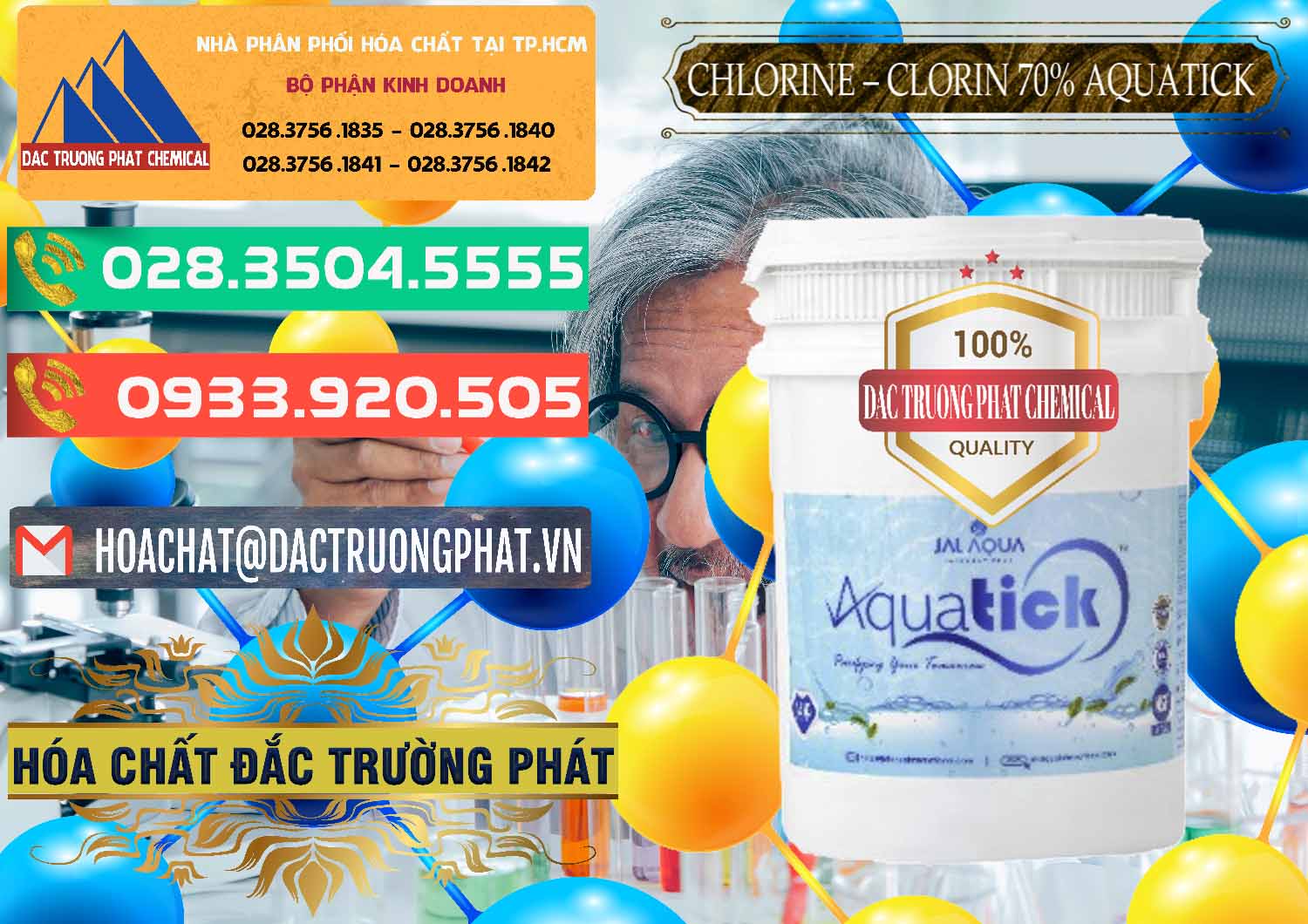 Cty chuyên cung cấp ( bán ) Chlorine – Clorin 70% Aquatick Thùng Cao Jal Aqua Ấn Độ India - 0237 - Đơn vị chuyên nhập khẩu và cung cấp hóa chất tại TP.HCM - congtyhoachat.com.vn