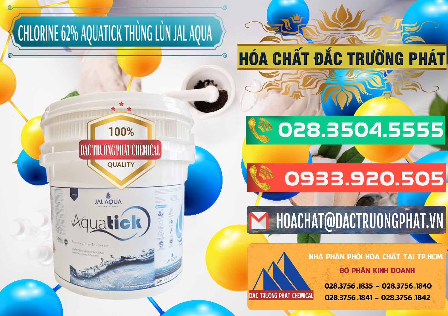 Nơi cung ứng _ bán Chlorine – Clorin 62% Aquatick Thùng Lùn Jal Aqua Ấn Độ India - 0238 - Phân phối ( kinh doanh ) hóa chất tại TP.HCM - congtyhoachat.com.vn