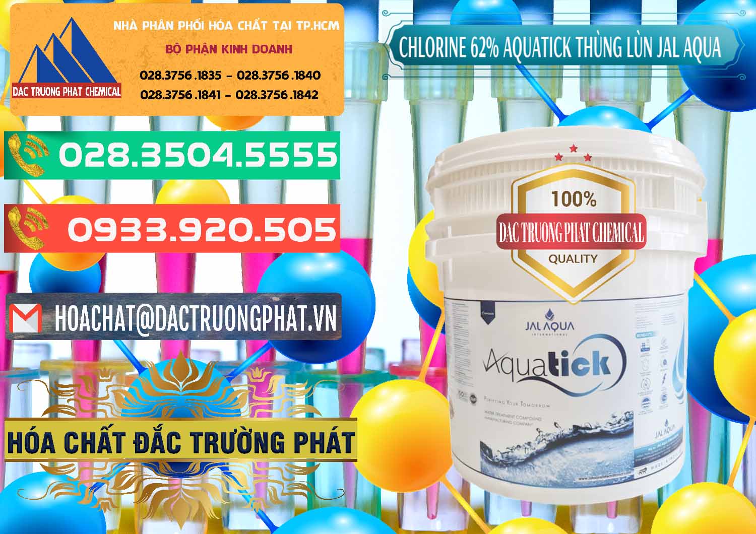 Cty cung cấp & bán Chlorine – Clorin 62% Aquatick Thùng Lùn Jal Aqua Ấn Độ India - 0238 - Phân phối - bán hóa chất tại TP.HCM - congtyhoachat.com.vn