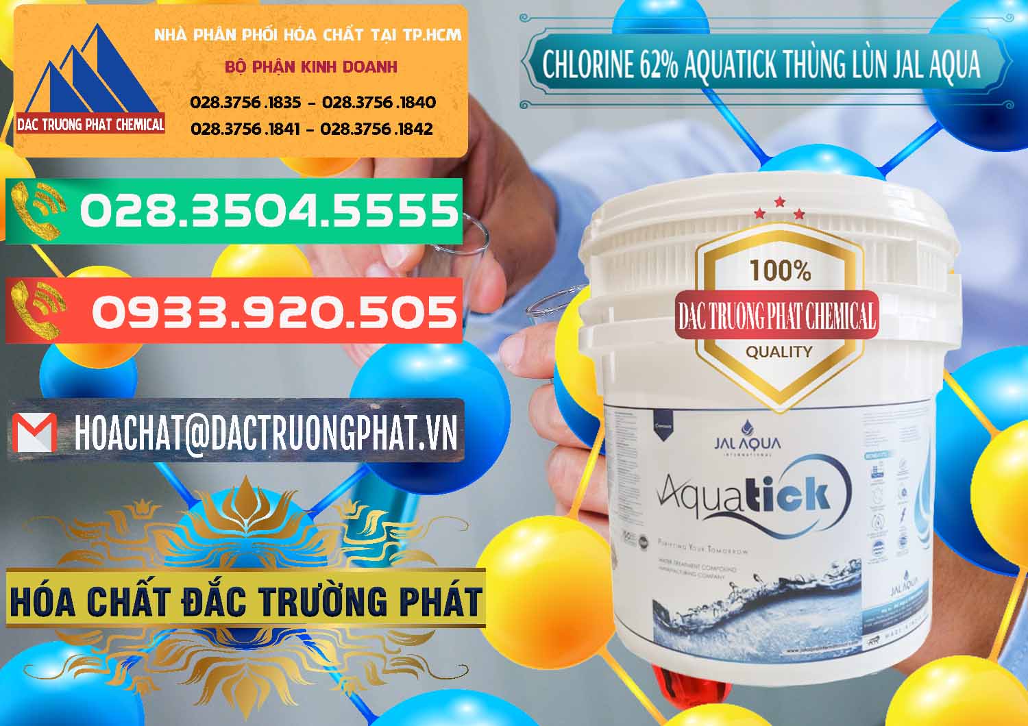 Nơi bán - phân phối Chlorine – Clorin 62% Aquatick Thùng Lùn Jal Aqua Ấn Độ India - 0238 - Chuyên nhập khẩu & phân phối hóa chất tại TP.HCM - congtyhoachat.com.vn