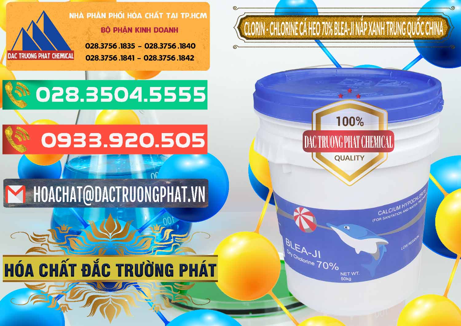 Công ty cung ứng ( bán ) Clorin - Chlorine Cá Heo 70% Cá Heo Blea-Ji Thùng Tròn Nắp Xanh Trung Quốc China - 0208 - Cty chuyên kinh doanh _ cung cấp hóa chất tại TP.HCM - congtyhoachat.com.vn