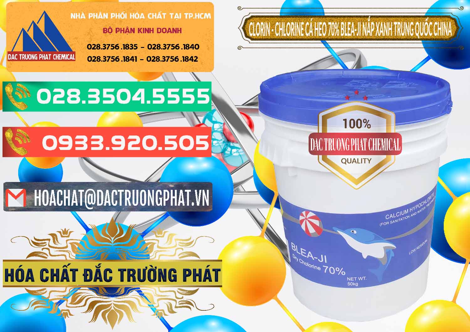 Đơn vị chuyên kinh doanh ( bán ) Clorin - Chlorine Cá Heo 70% Cá Heo Blea-Ji Thùng Tròn Nắp Xanh Trung Quốc China - 0208 - Đơn vị nhập khẩu ( phân phối ) hóa chất tại TP.HCM - congtyhoachat.com.vn