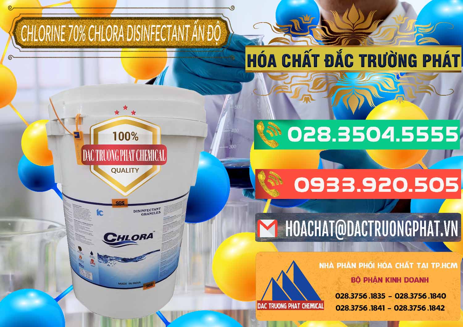 Đơn vị chuyên bán ( cung cấp ) Chlorine – Clorin 70% Chlora Disinfectant Ấn Độ India - 0213 - Đơn vị chuyên cung cấp và bán hóa chất tại TP.HCM - congtyhoachat.com.vn