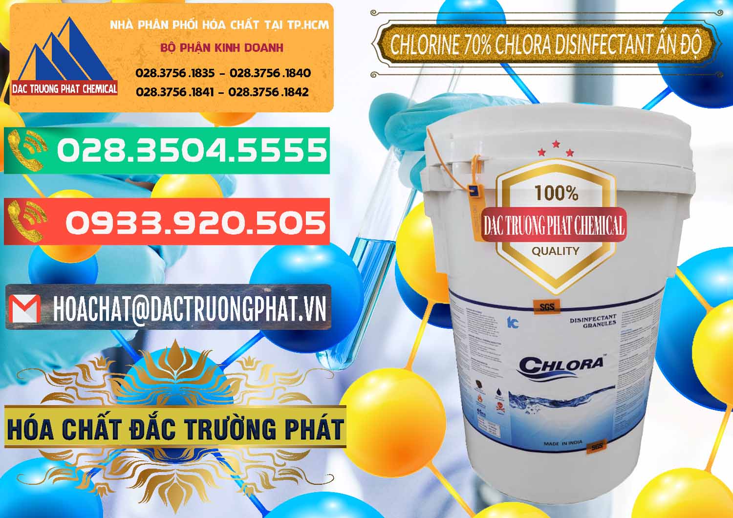 Chuyên nhập khẩu và bán Chlorine – Clorin 70% Chlora Disinfectant Ấn Độ India - 0213 - Cty chuyên cung cấp - nhập khẩu hóa chất tại TP.HCM - congtyhoachat.com.vn