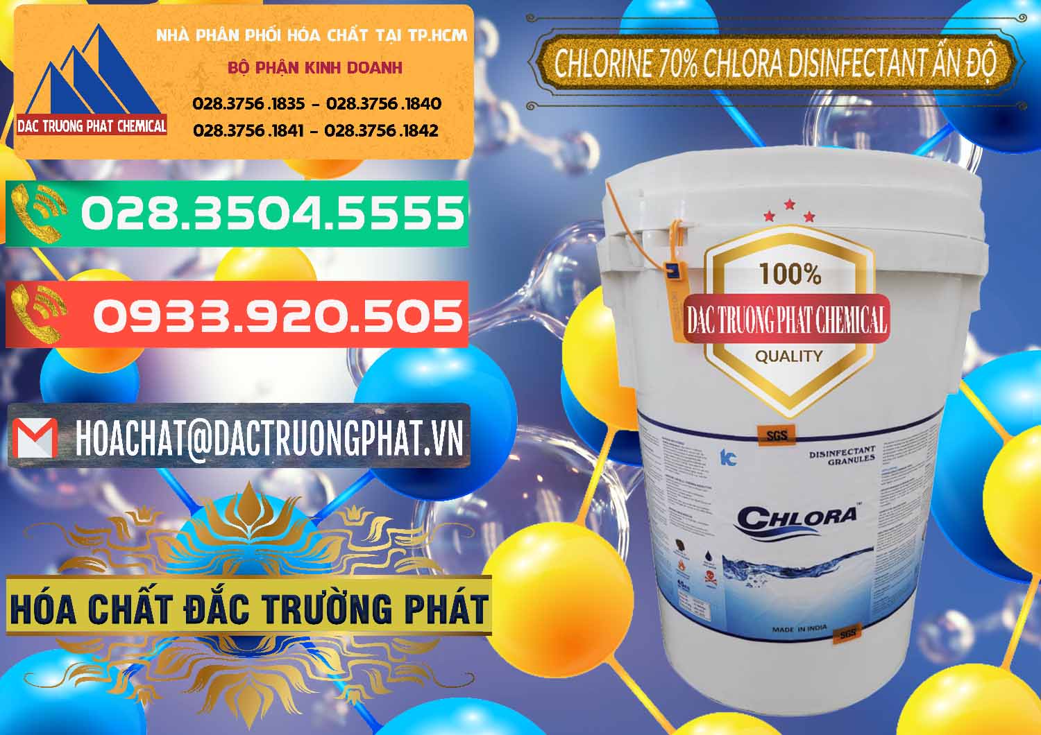 Công ty chuyên phân phối & bán Chlorine – Clorin 70% Chlora Disinfectant Ấn Độ India - 0213 - Cty chuyên phân phối ( bán ) hóa chất tại TP.HCM - congtyhoachat.com.vn