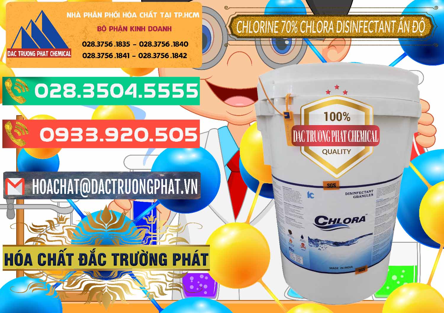 Chuyên cung ứng và bán Chlorine – Clorin 70% Chlora Disinfectant Ấn Độ India - 0213 - Đơn vị phân phối - bán hóa chất tại TP.HCM - congtyhoachat.com.vn