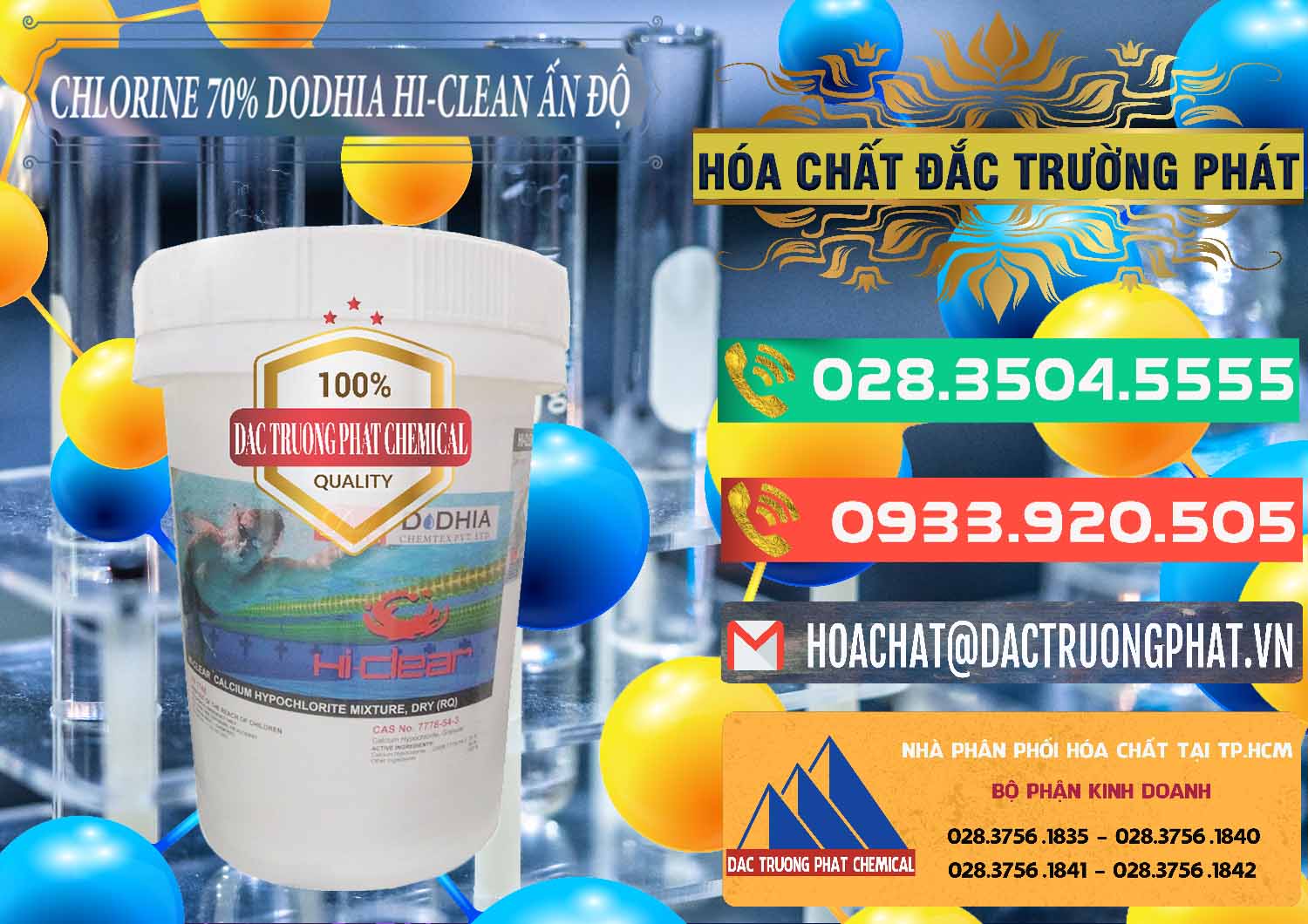 Chuyên kinh doanh và bán Chlorine – Clorin 70% Dodhia Hi-Clean Ấn Độ India - 0214 - Đơn vị chuyên kinh doanh - phân phối hóa chất tại TP.HCM - congtyhoachat.com.vn