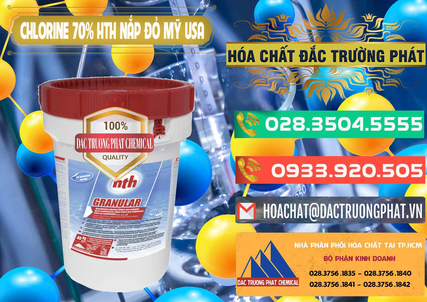 Chuyên bán & cung ứng Clorin – Chlorine 70% HTH Nắp Đỏ Mỹ Usa - 0244 - Cty chuyên nhập khẩu - cung cấp hóa chất tại TP.HCM - congtyhoachat.com.vn