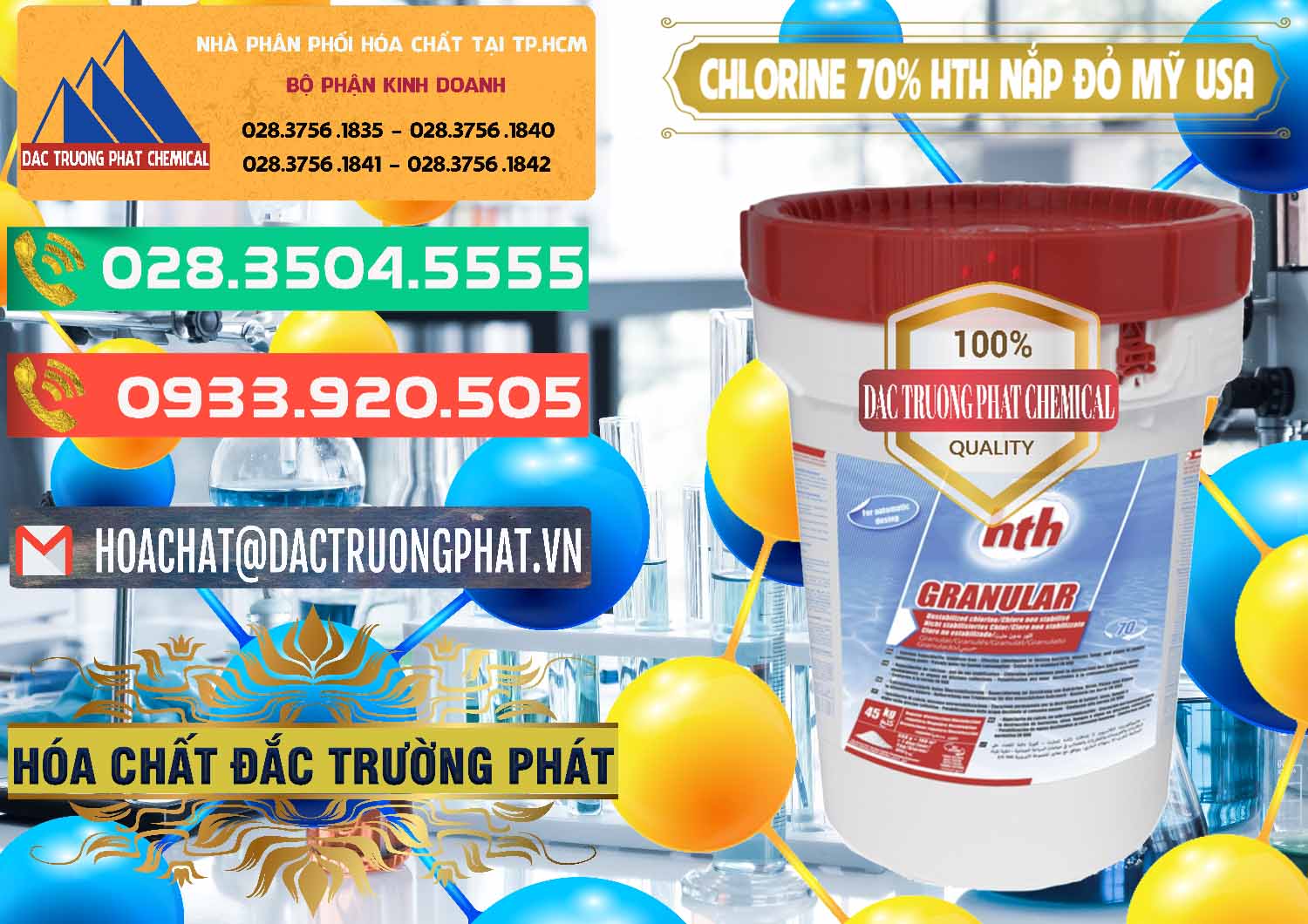Đơn vị kinh doanh và bán Clorin – Chlorine 70% HTH Nắp Đỏ Mỹ Usa - 0244 - Cung cấp _ phân phối hóa chất tại TP.HCM - congtyhoachat.com.vn