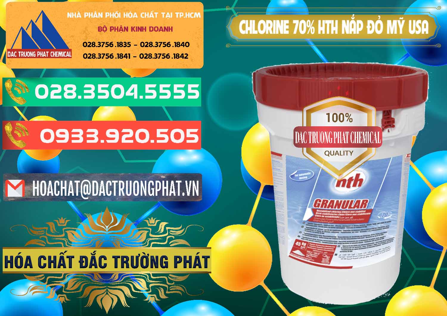 Chuyên cung ứng & bán Clorin – Chlorine 70% HTH Nắp Đỏ Mỹ Usa - 0244 - Cty phân phối và kinh doanh hóa chất tại TP.HCM - congtyhoachat.com.vn