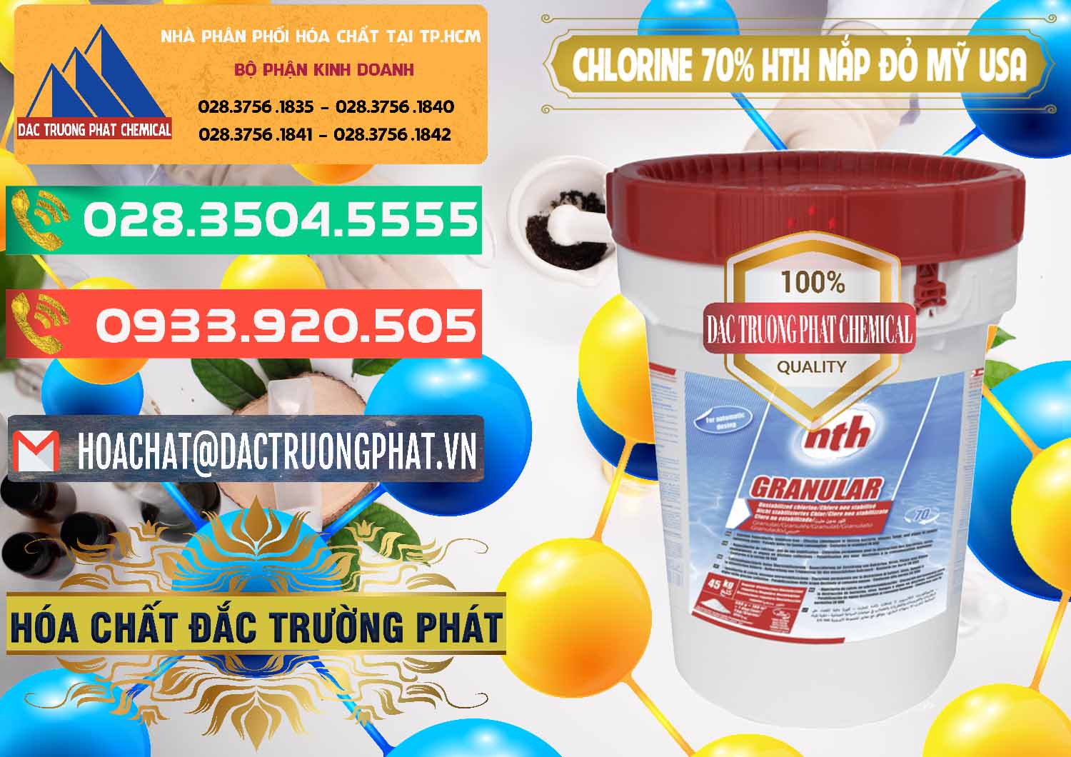 Nơi chuyên cung ứng - bán Clorin – Chlorine 70% HTH Nắp Đỏ Mỹ Usa - 0244 - Nơi cung ứng và phân phối hóa chất tại TP.HCM - congtyhoachat.com.vn