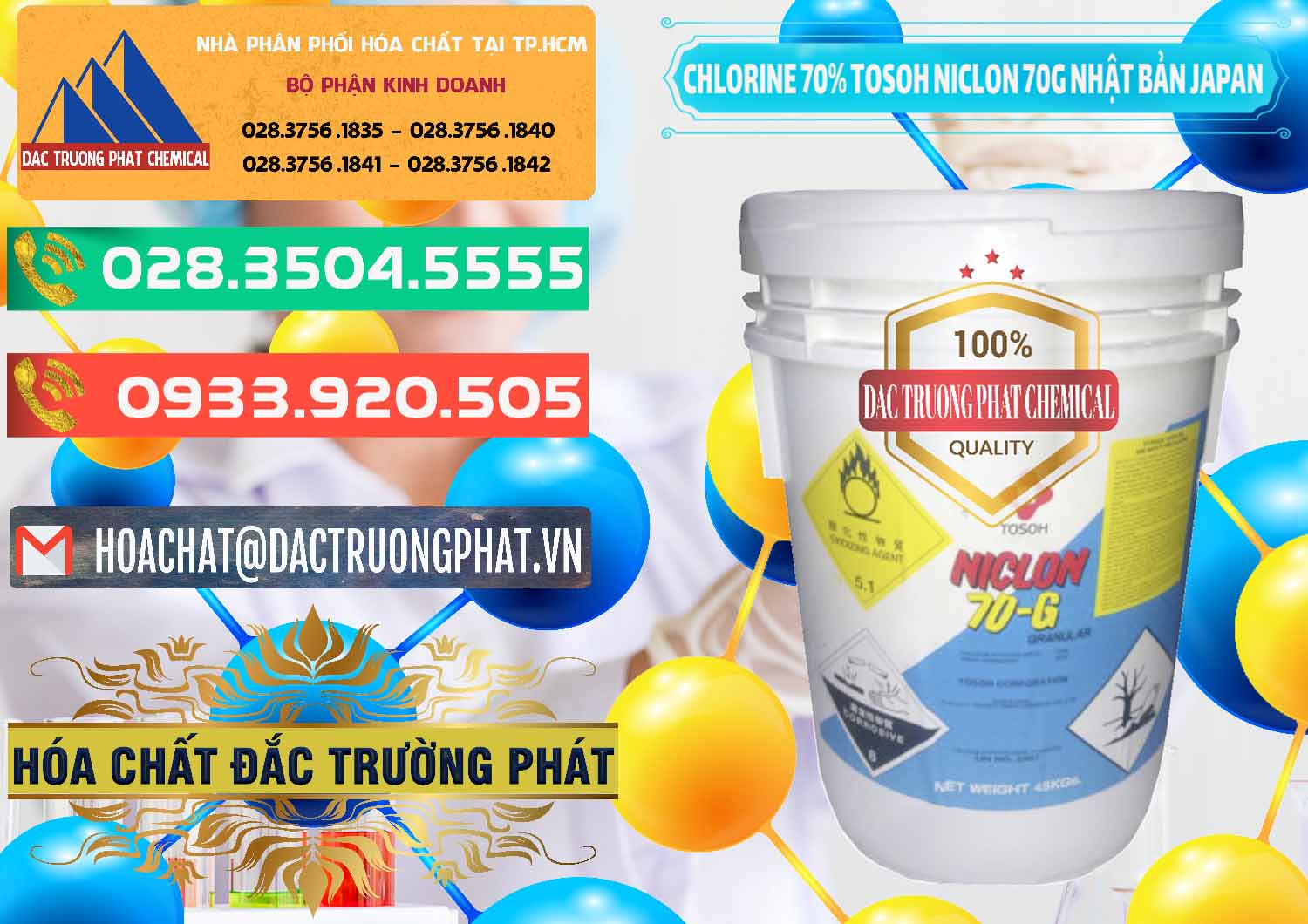 Chuyên cung cấp ( bán ) Clorin – Chlorine 70% Tosoh Niclon 70G Nhật Bản Japan - 0242 - Nơi nhập khẩu _ phân phối hóa chất tại TP.HCM - congtyhoachat.com.vn